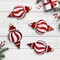 Northlight Shatterproof Commercial Size Finial Christmas Ornaments - 10" - Red and White - Set of 4